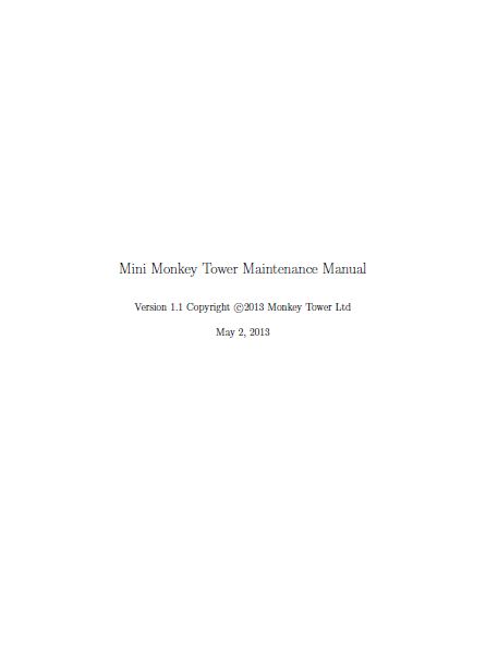 Monkey Tower Brochure