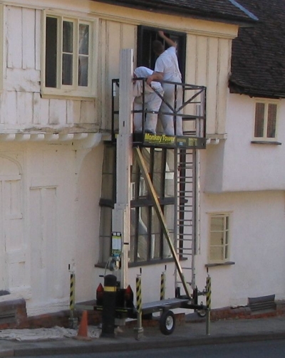 Monkey Tower   being lifted